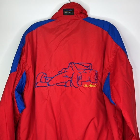 Vintage Team Menard Red Lightweight Racing Jacket Size Medium - Picture 5 of 11